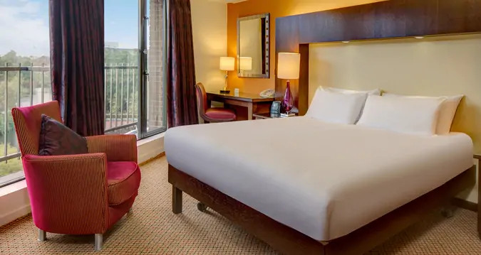 Photo of a bedroom at the Hilton Metropole